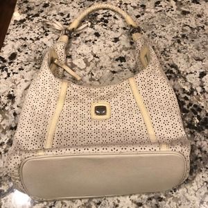 Brighton Barbados Leather Zipper Top Hobo Bag Barbados